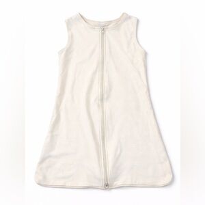 Classic Sleeveless Kids Zip Sleep Sack in Off-White 100% cotton